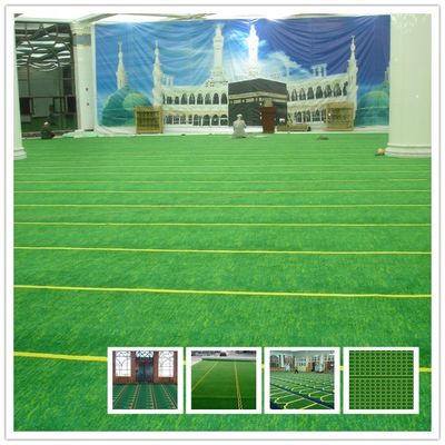 高層タフタム 壁から壁へのイスラム教徒の祈りのカーペット モスクのためのカーペットロール 柔らかいカーペット糸
