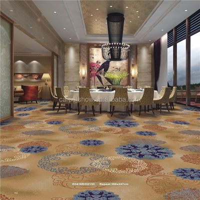 オーダーメイド カラー 100% ナイロン プリント カーペット ホテル 宴会ホール 寝室 屋外 装飾 PVC