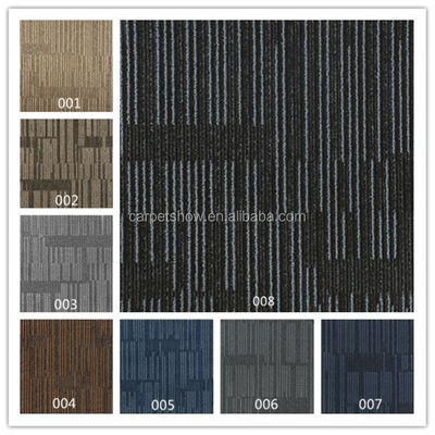 520 g/sqm リブスタイルのカーペットタイル マレーシアの現代企業にとって完璧な選択