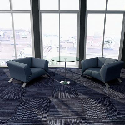 500x500 ホテル カーペット 緑色 PVC バックとループ スタイルの建設