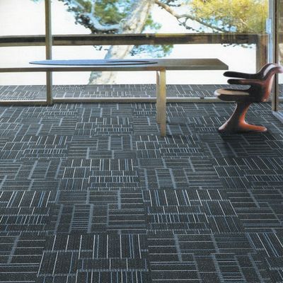 洗える50x50cmPP会議室 商用カーペットタイル 積み重量520g/sqm