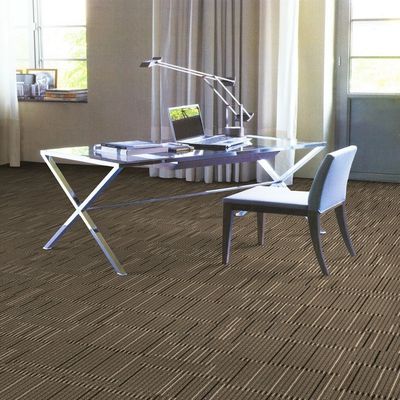 洗える50x50cmPP会議室 商用カーペットタイル 積み重量520g/sqm