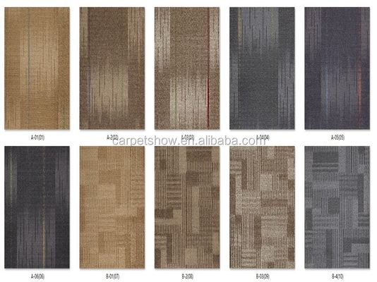 5.0mm 総厚さ 木造パターン床タイル ナイロン素材で成る方角面