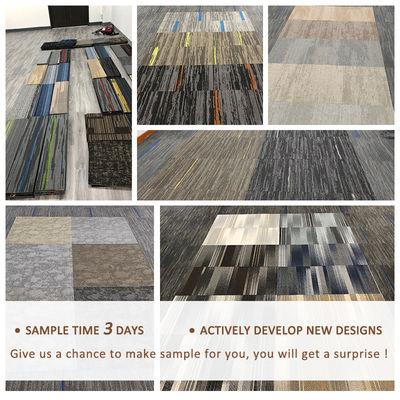 オフィス用モジュールカーペット 50×50 積み重量 520g/sqm 広さ 引換可能な高級カーペットタイル